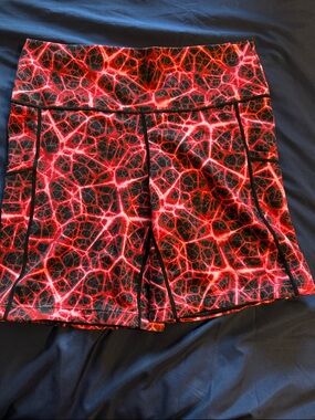 Constantly Varied Gear Electric Red Print Bike Shorts 5in XL